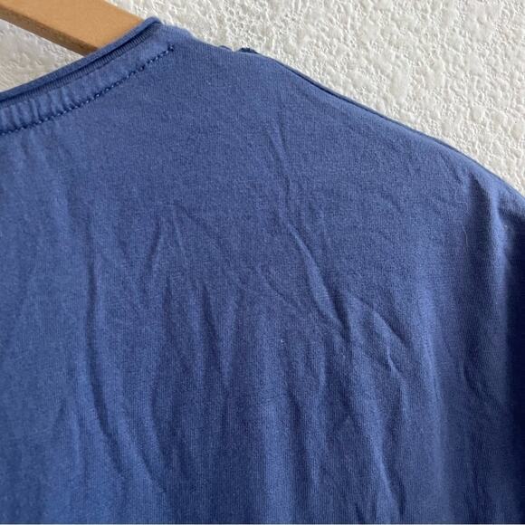 By Chico’s Pre-Wrinkled Blue Cotton Modal Shirt Size 2 - Large - Picture 4 of 7